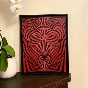 Reliable strength of Taurus painting artist J. Cruz Original art work zodiac